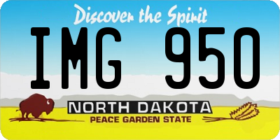 ND license plate IMG950