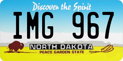 ND license plate IMG967