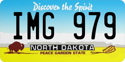 ND license plate IMG979