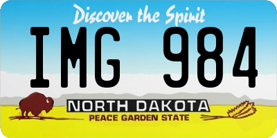 ND license plate IMG984