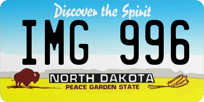 ND license plate IMG996
