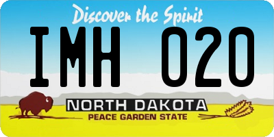ND license plate IMH020