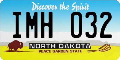 ND license plate IMH032