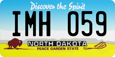ND license plate IMH059