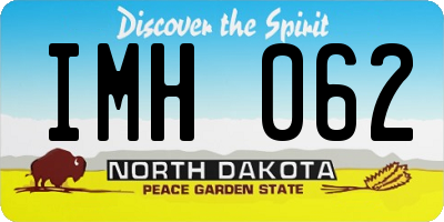 ND license plate IMH062
