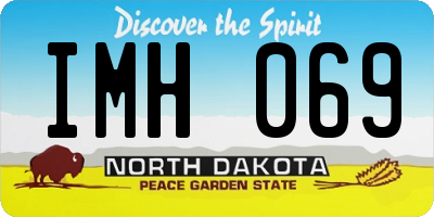ND license plate IMH069