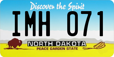 ND license plate IMH071