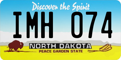 ND license plate IMH074
