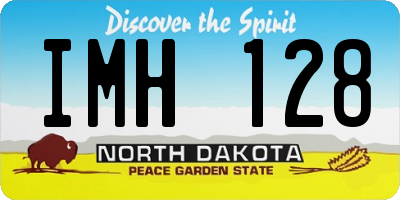 ND license plate IMH128