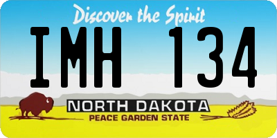 ND license plate IMH134
