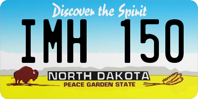 ND license plate IMH150