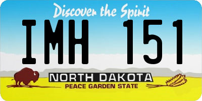 ND license plate IMH151