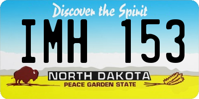 ND license plate IMH153