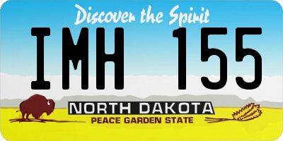 ND license plate IMH155