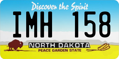 ND license plate IMH158