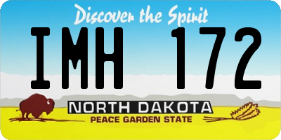 ND license plate IMH172