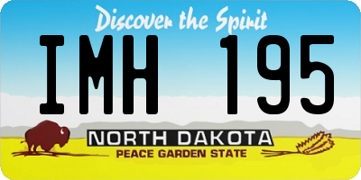 ND license plate IMH195