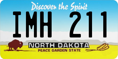 ND license plate IMH211