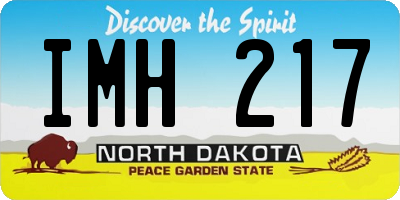 ND license plate IMH217