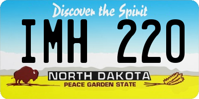 ND license plate IMH220