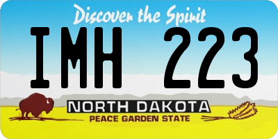 ND license plate IMH223
