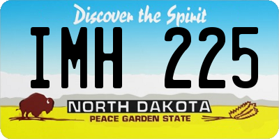 ND license plate IMH225