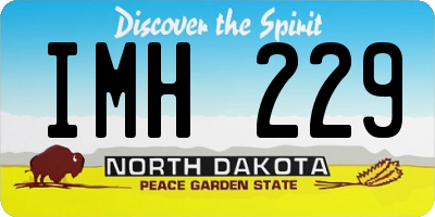 ND license plate IMH229