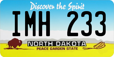 ND license plate IMH233