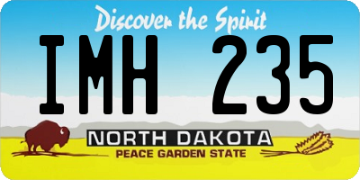 ND license plate IMH235