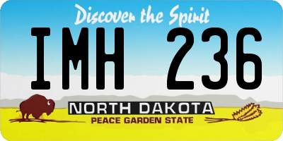 ND license plate IMH236