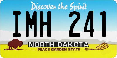 ND license plate IMH241