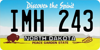 ND license plate IMH243