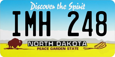 ND license plate IMH248