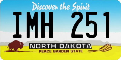 ND license plate IMH251
