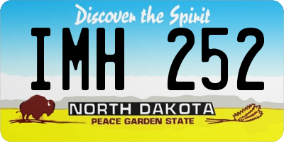 ND license plate IMH252