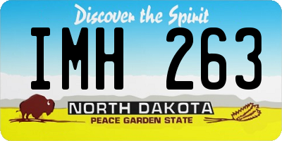 ND license plate IMH263