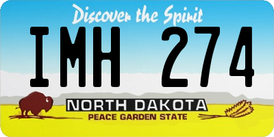 ND license plate IMH274