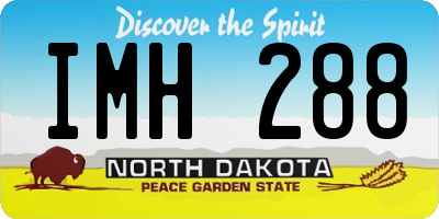 ND license plate IMH288
