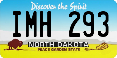 ND license plate IMH293