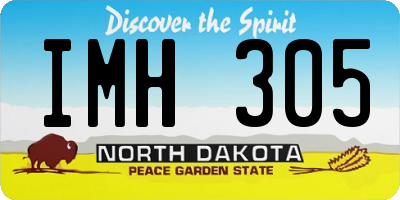 ND license plate IMH305