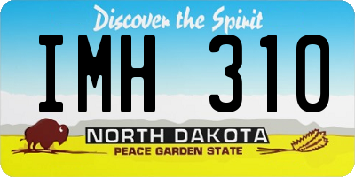 ND license plate IMH310