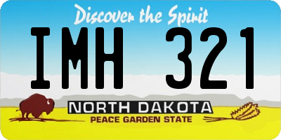 ND license plate IMH321