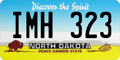 ND license plate IMH323