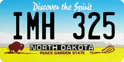 ND license plate IMH325
