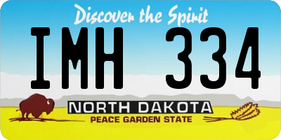 ND license plate IMH334