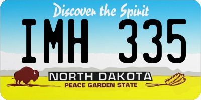 ND license plate IMH335