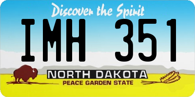 ND license plate IMH351