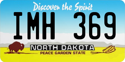 ND license plate IMH369