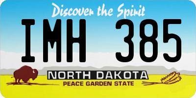 ND license plate IMH385