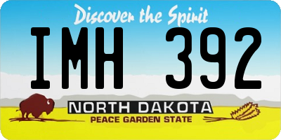ND license plate IMH392